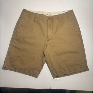 Old Navy Men's Tan Flat Front Shorts